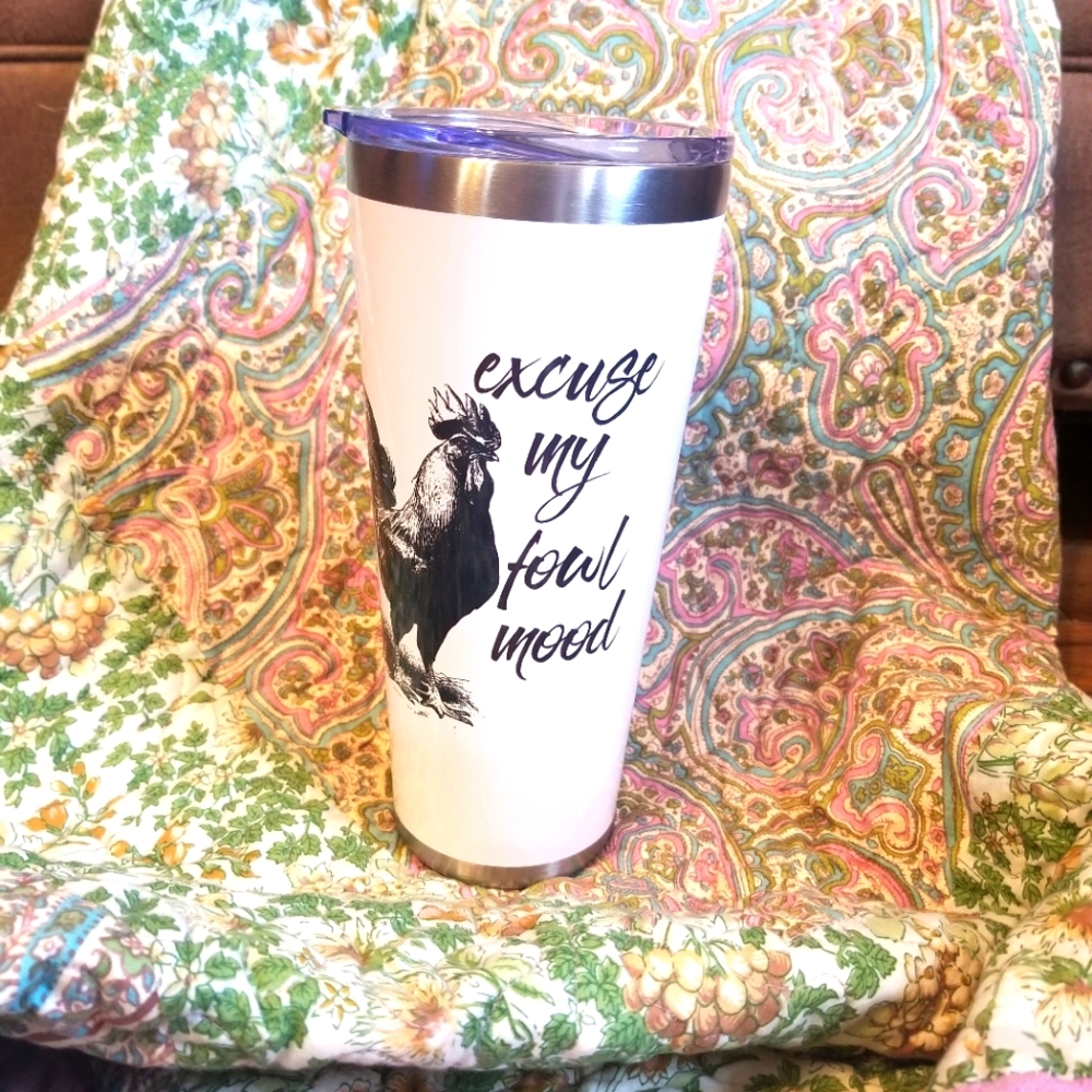 NWOT "CHICKEN" travel cup
